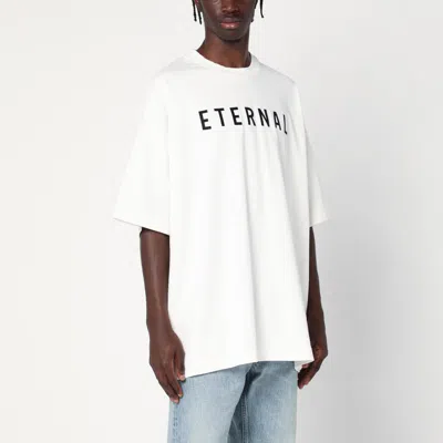 Fear Of God Eternal Oversized Logo-detailed Cotton-jersey T-shirt In White