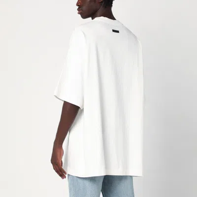 Fear Of God Eternal Oversized Logo-detailed Cotton-jersey T-shirt In White