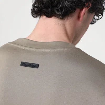 Fear Of God Relaxed Fit Drop Shoulder T-shirt In Beige