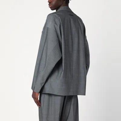 Fear Of God Gray Single-breasted Jacket In Cotton And Wool In Grey