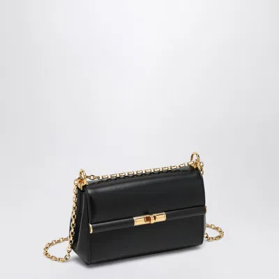Dolce & Gabbana 'marlene' Black Shoulder Bag With Twist Lock In Black