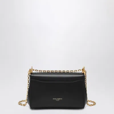 Dolce & Gabbana 'marlene' Black Shoulder Bag With Twist Lock In Black