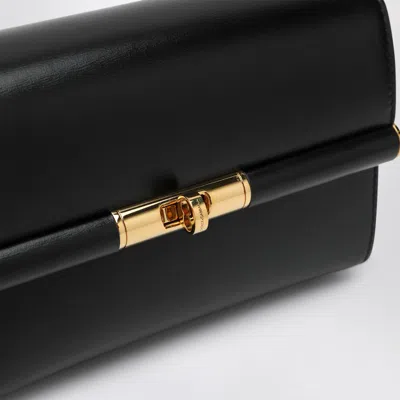 Dolce & Gabbana 'marlene' Black Shoulder Bag With Twist Lock In Black