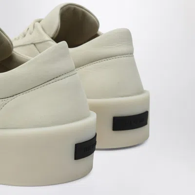 Fear Of God Man Sneakers Ivory Size 7 Leather In Metallic