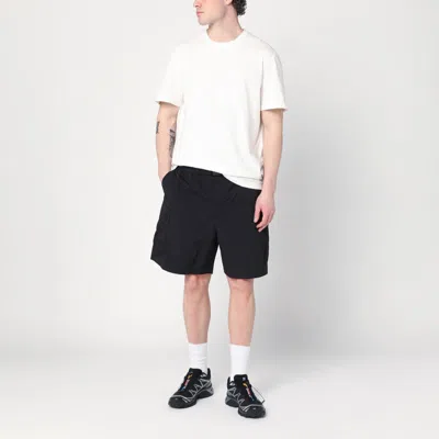 The North Face Black Bermuda Shorts In Nylon In Light Blue