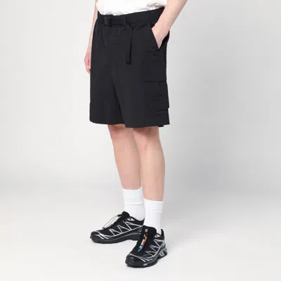The North Face Black Bermuda Shorts In Nylon In Light Blue