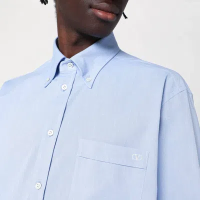 Valentino "vlogo Signature" Shirt In Light Blue