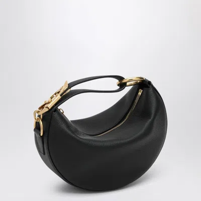 Burberry Mini Knight Arc Shoulder Handbag In Black