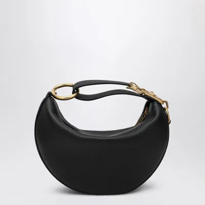 Burberry Mini Knight Arc Shoulder Handbag In Black