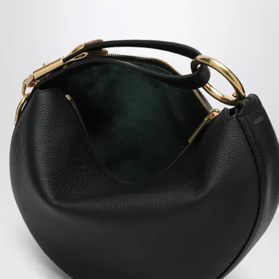Burberry Mini Knight Arc Shoulder Handbag In Black