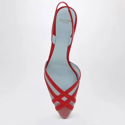 Valentino Slingback Pumps In Red