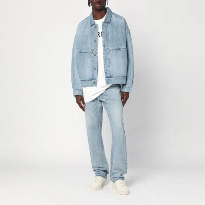 Fear Of God Straight 5 Pocket Jeans Light Blue In Light Blue
