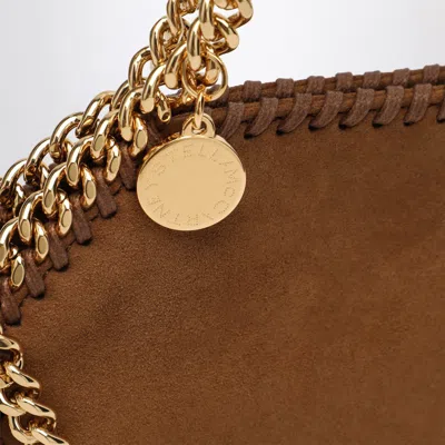 Stella Mccartney Brandy Coloured Micro Falabella Tote Bag In Brown