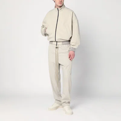 Fear Of God Beige Nylon And Polyester Jacket With High Collar And Zip In Grey