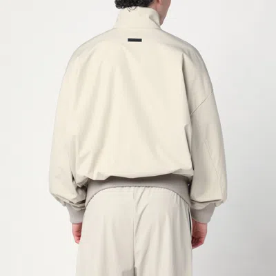 Fear Of God Beige Nylon And Polyester Jacket With High Collar And Zip In Grey