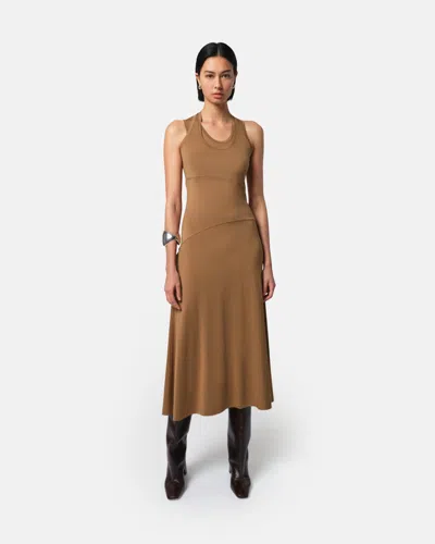 Apparis Lynn Tank Maxi Dress In Saddle Brown
