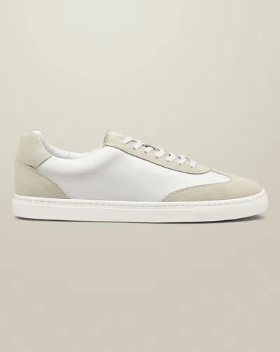 Charles Tyrwhitt Men's  And Suede Trainers In White