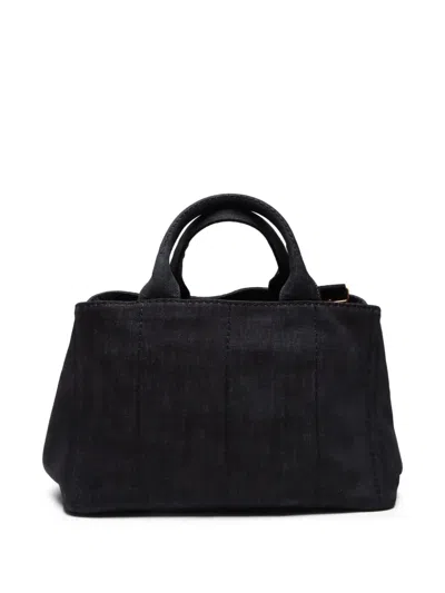 Pre-owned Prada 2000-2020 Canapa Two-way Bag In 灰色