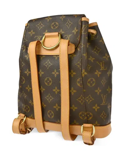 Pre-owned Louis Vuitton 1999 Montsouris Mm Backpack In 褐色
