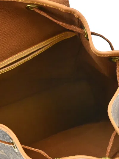 Pre-owned Louis Vuitton 1999 Montsouris Mm Backpack In 褐色