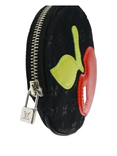 Pre-owned Louis Vuitton 2002 Conte De Fees Coin Wallet In Black