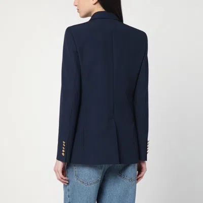 Gucci Blazer Double-breasted Gold-tone Buttons In Blue