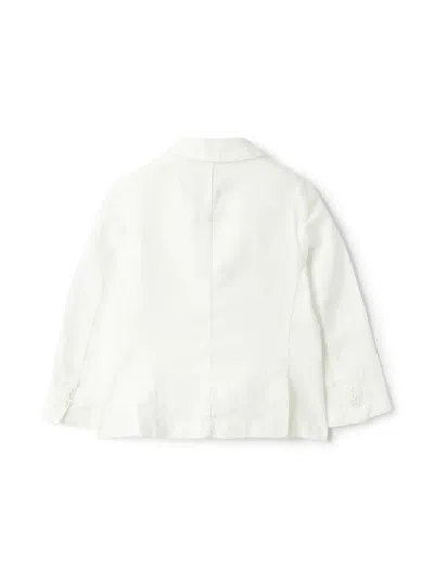 Il Gufo Single-breasted Blazer In White