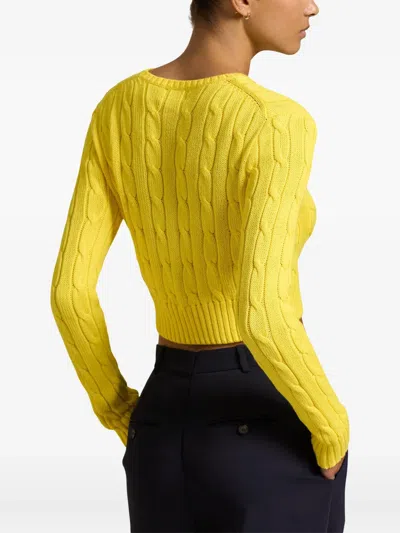 Polo Ralph Lauren Polo Pony-embroidered Jumper In Yellow