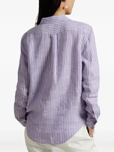 Polo Ralph Lauren Lilac Oxford Shirt In Purple