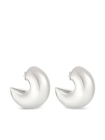 Courrèges Infinity Earrings In 银色