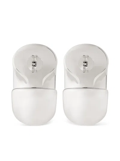 Courrèges Infinity Earrings In 银色