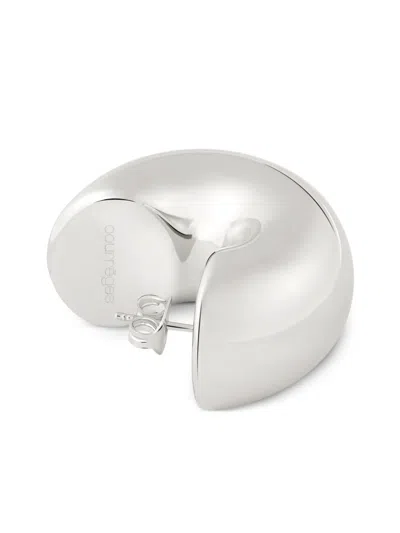 Courrèges Infinity Earrings In 银色