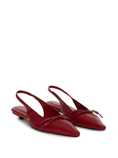 Anine Bing Zoey Slingback Pumps In Red