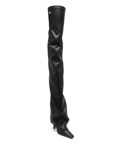 Attico ''robin Otk'' Thigh High Boots 95mm In Black