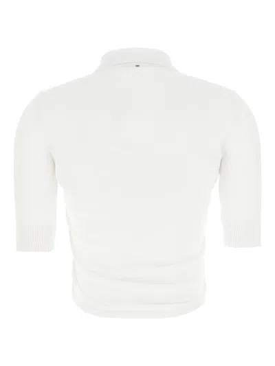 Sportmax Woman Sweater White Size L Cotton In 白色