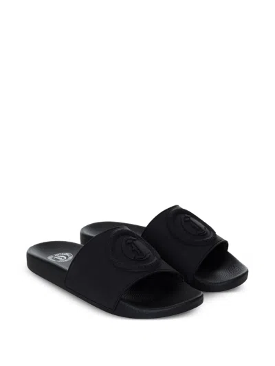 Just Cavalli Gummy Slipper In Black