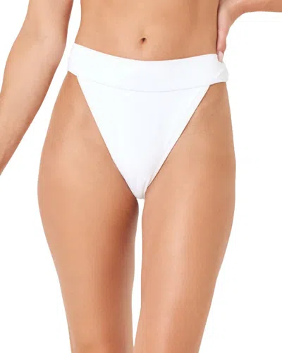 L*space Lspace Lola Bitsy High Cut Bikini Bottoms In White