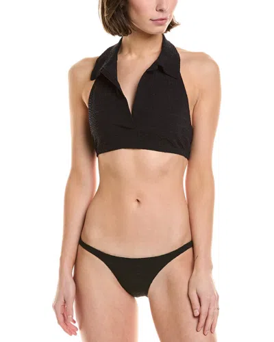 Lisa Marie Fernandez Lis Marie Fernandez 2pc Polo Bikini Set In Black