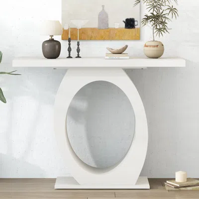 Streamdale Furniture Streamdale Mira Sleek Modern Console Table With Enhanced Stability