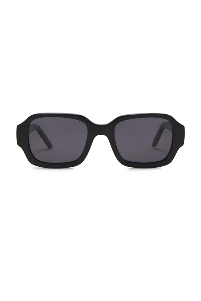 Bru Eyewear Olan Rectangle Sunglasses In Black