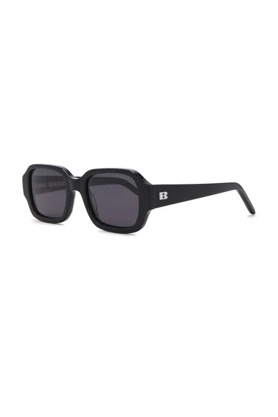 Bru Eyewear Olan Rectangle Sunglasses In Black