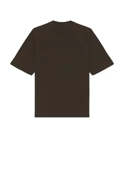 Jacquemus Le Typo Cotton Logo Graphic T-shirt In Brown