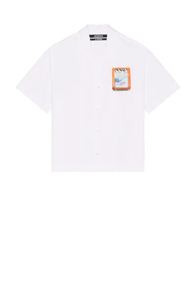 Jacquemus Graphic Print Shirt In White