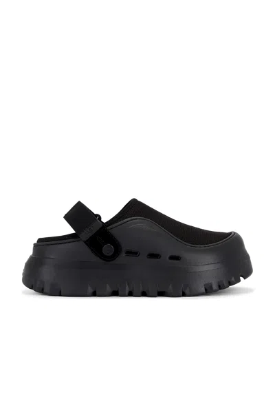 Ugg Adjustable Back Strap Clogs With Mesh Upper In Black