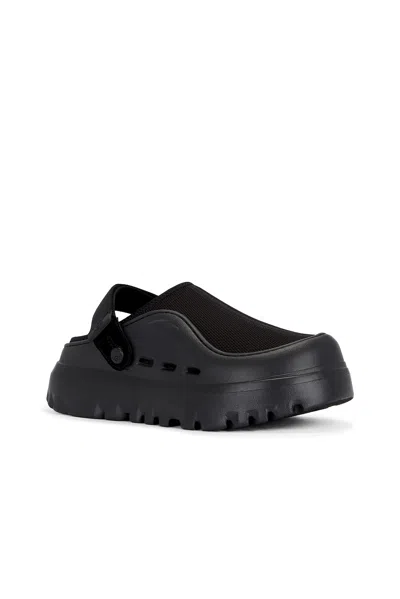 Ugg Adjustable Back Strap Clogs With Mesh Upper In Black