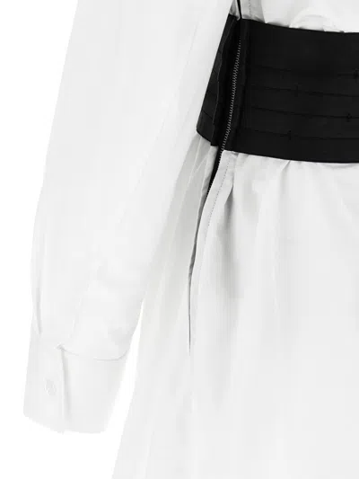 Alexander Wang Deconstructed Mini Dress In Neutral