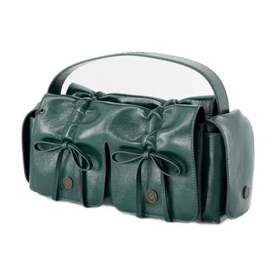 Acne Studios Women's Multipocket Lux Shoulder Bag In Green