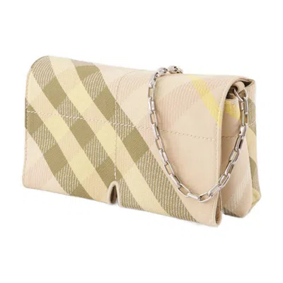 Burberry Snip Mini Wallet On Chain In Pink