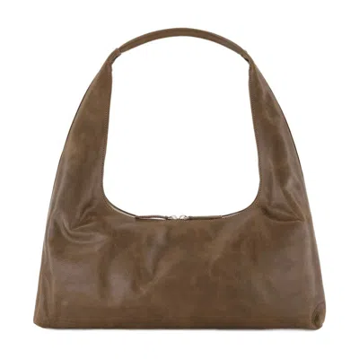 Margesherwood Large Leather Shoulder Handbag In Brown