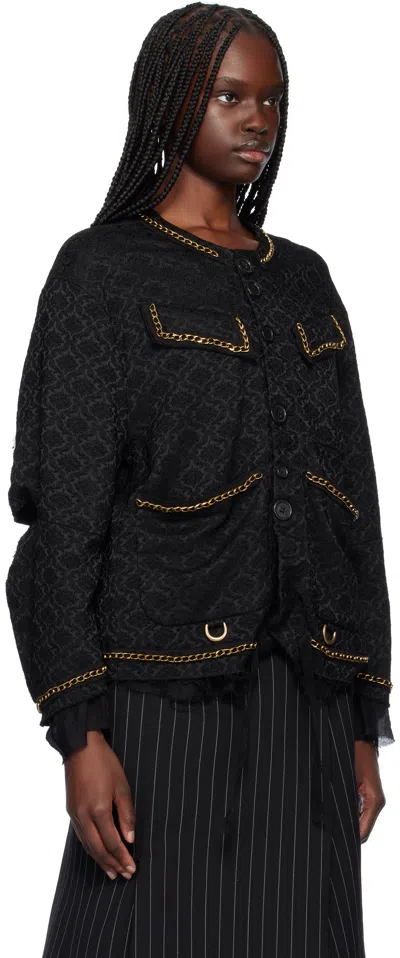 Undercover Black Uc1e4205-1 Jacket In Black Base